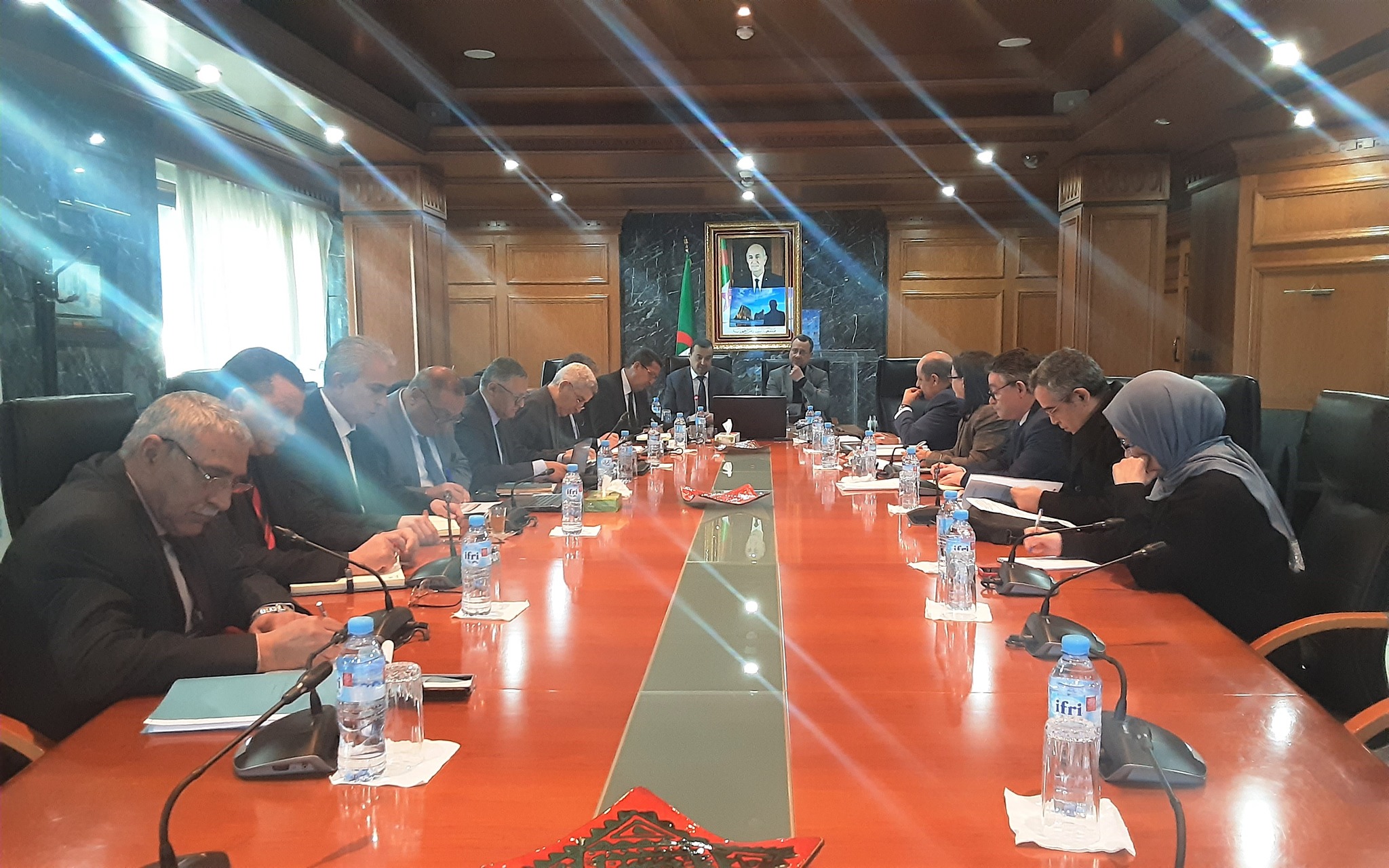 In pictures.. Arkab and Kroug meet to study the facilities and infrastructure projects for the Integrated Phosphate and Iron Mine projects in Ghar Jbeilat - Al Hewar Al Jazairiya