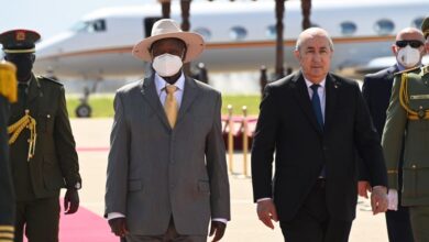 The President of Uganda arrives in Algeria - the Algerian dialogue