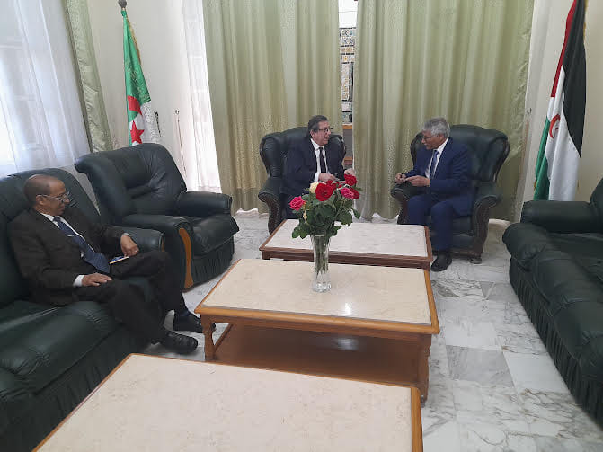 "Developments of the situation in Western Sahara" are the focus of talks between the Sahrawi ambassador to Algeria and the Peruvian ambassador - the Algerian dialogue