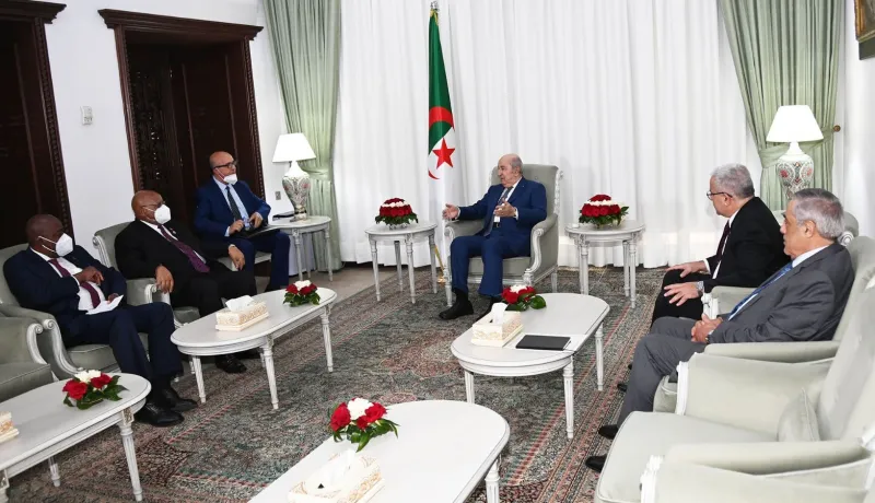 President Tebboune receives the Speaker of the Parliament of Zimbabwe - Al-Hiwar Al-Jazaeryia