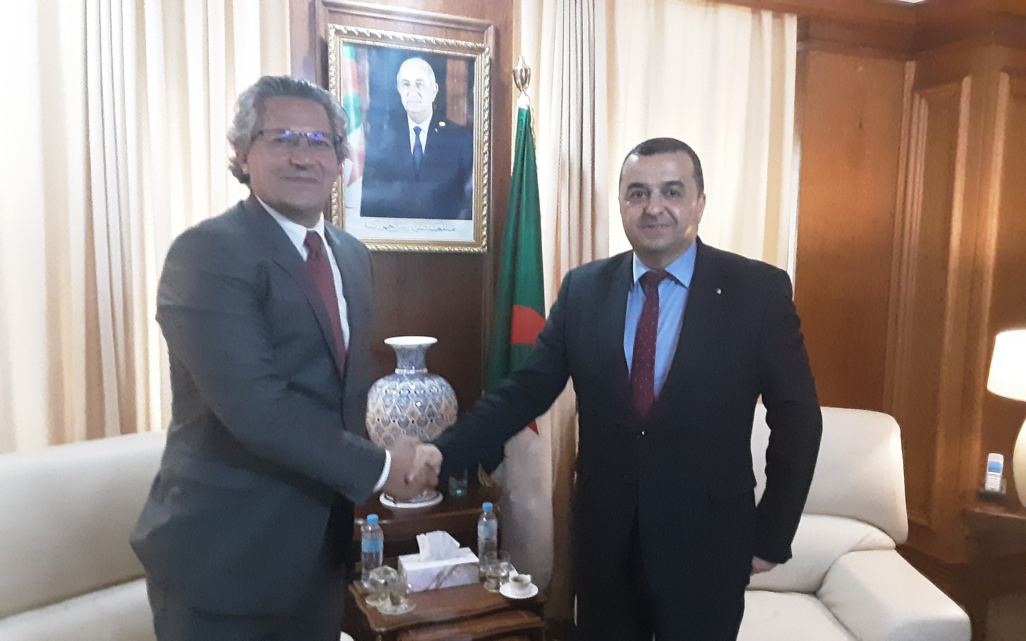 Arkab receives the Director of the General Secretariat of the Association of Energy Regulators of the Mediterranean Basin Countries - Al-Hiwar Algeria