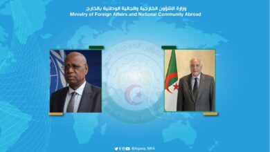 Ataf reviews with Batili the developments in the political and security situation in Libya - Al-Hiwar Al-Jazaeryia