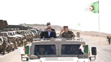 In pictures.. President Tebboune supervises the implementation of a tactical exercise with live ammunition "Fajr-2023" - Al-Hiwar Al-Jazairia