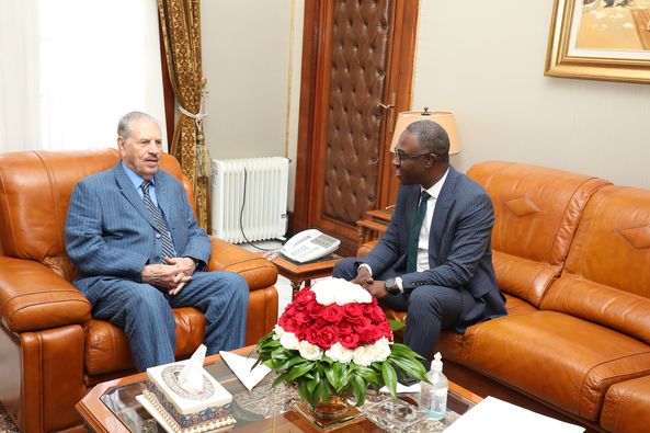 In pictures.. Vogel receives Mustafa Hidawi, President of the Supreme Council for Youth - Al-Hiwar Al-Jazairia