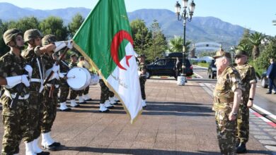 Lieutenant General Al-Said Chanegriha on a visit to the Algerian Military Academy of Cherchell - Al-Hiwar