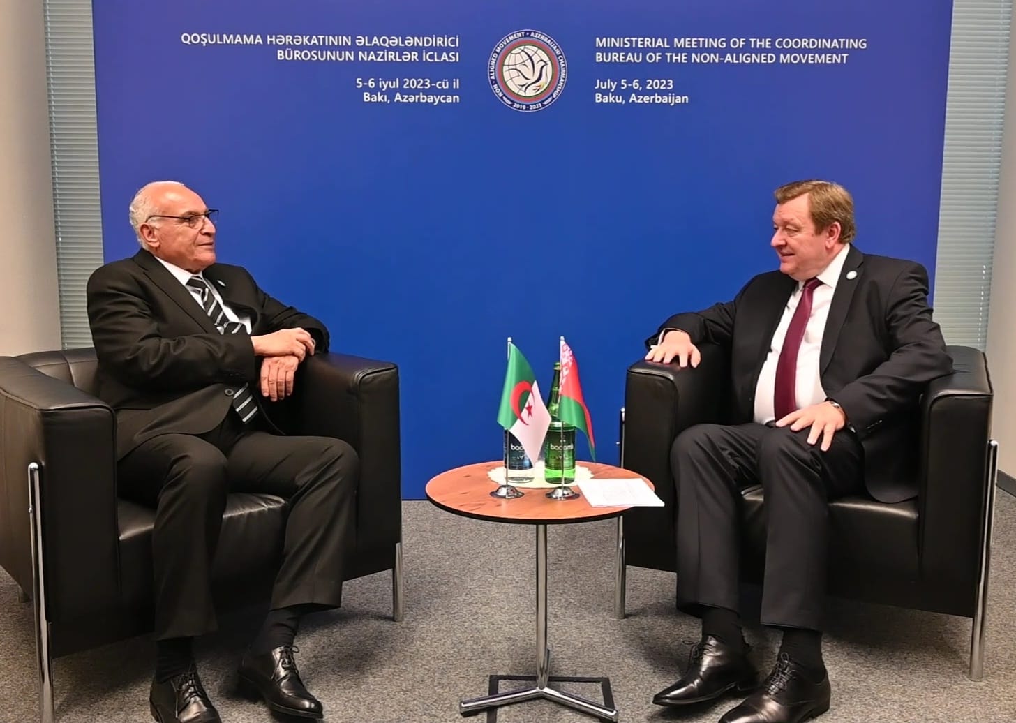 Pictures.. Ataf holds bilateral meetings with his counterparts participating in the ministerial meeting of the Non-Aligned Movement - Al-Hiwar Al-Jazaeryia