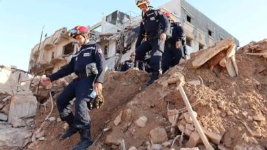 The Algerian Civil Defense recovers the bodies of two people in Derna, Libya - Algerian Dialogue