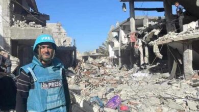 Some members of the family of Wissam Abu Zeid, a correspondent for Radio Algeria - New Algeria, were martyred