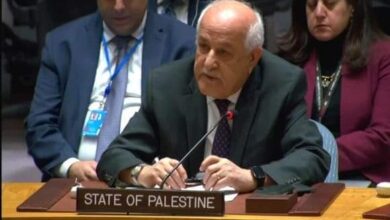The Palestinian delegate to the United Nations calls for preventing the imminent Zionist ethnic cleansing of Rafah