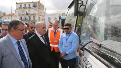 The Minister of Transport inspects the damage to the Itosa - New Algeria buses