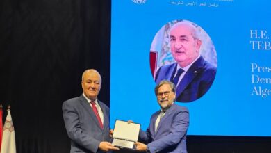The Mediterranean Parliament awards President Tebboune the Excellence Award - New Algeria