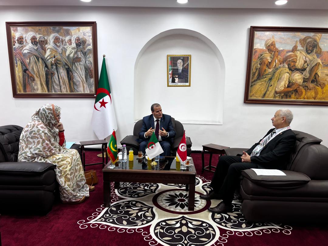 A tripartite meeting to enhance trade cooperation between Rizeig and the ministers of trade for Tunisia and Mauritania - Algerian dialogue