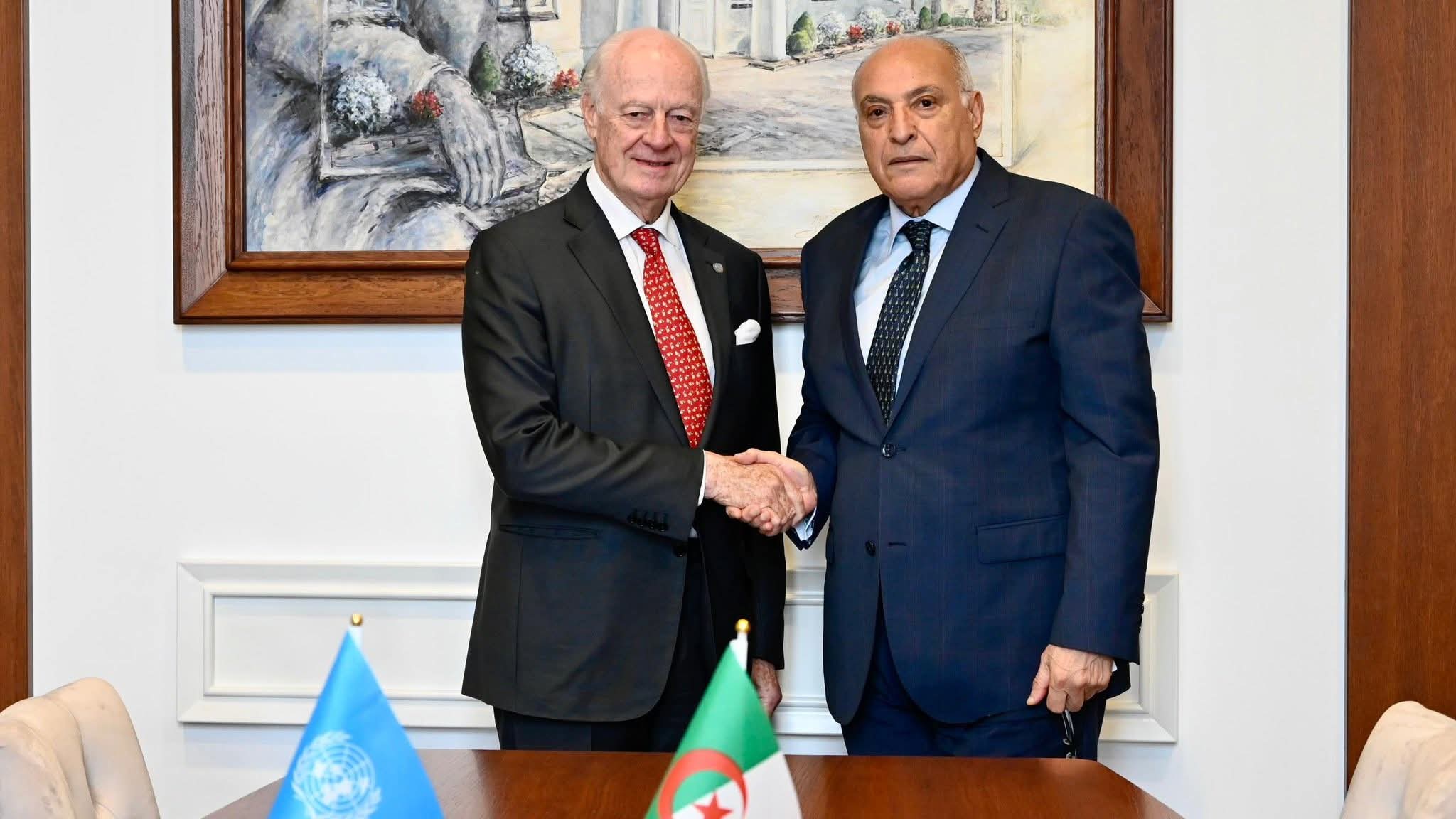 Atf meets de Mistura and renews the position of Algeria supporting Western Sahara - Algerian dialogue