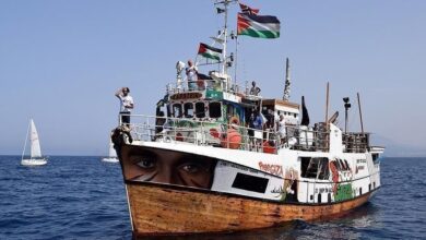 The Maghreb Samoud fleet announces its entry into the territorial waters of the Gaza Strip