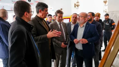 Rabhi inspects the construction works of the terrace of the Masmaka Port Park - New Algeria