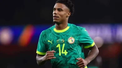 A Senegalese international detonates a bomb during the Cannes Morocco-New Algeria final