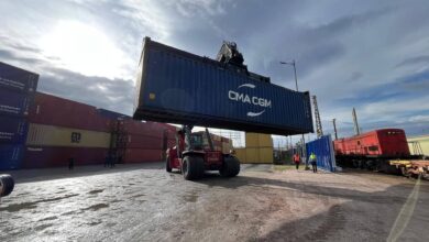 Annaba Port...the container transport train is usually launched towards this destination! - New Algeria