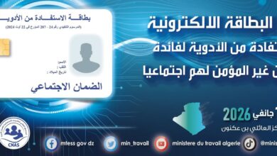 Learn about the advantages of the electronic card for the needy - New Algeria