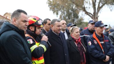 Saeed supervises a maneuver simulating a strong earthquake in Bouira