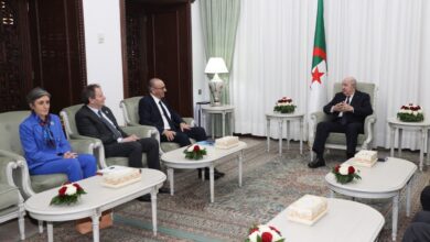 The President of the Republic receives the French Minister of the Interior - Algerian Al-Hiwar newspaper