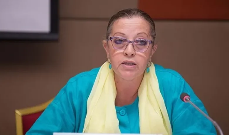 Maya Fadel Saheli, head of the National Council for Human Rights - Algerian Al-Hiwar newspaper