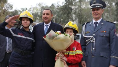 The Minister of Interior supervises the celebration of World Civil Defense Day - Algerian Al-Hiwar newspaper