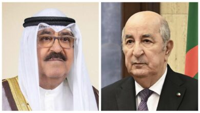 The President of the Republic makes a phone call with the Emir of Kuwait and confirms Algeria’s support for security and stability - Algerian Al-Hiwar newspaper
